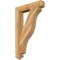 Ekena Millwork Funston Arts & Crafts Rough Sawn Bracket, Western Red Cedar, 4"W x 24"D x 36"H BKT04X24X36FST03RWR - alternate 1